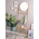 Wall Rack Bamboo with Round Mirror [Display]